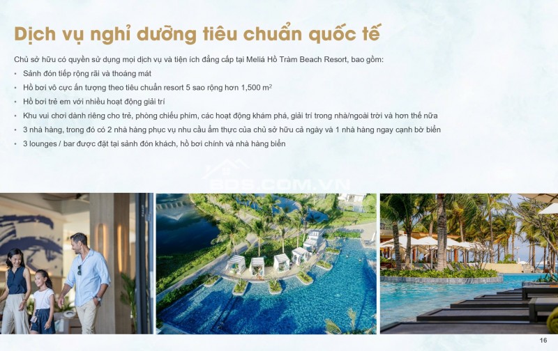 Cơ hội sở hữu căn hộ Melia Hồ Tràm_Trực Tiếp Chủ Đầu Tư